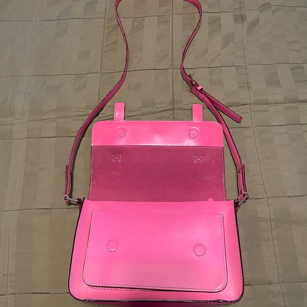 Greatly Loved Kate Spade purse- see photos for wear. Bright hot pink color! - Picture 5 of 9